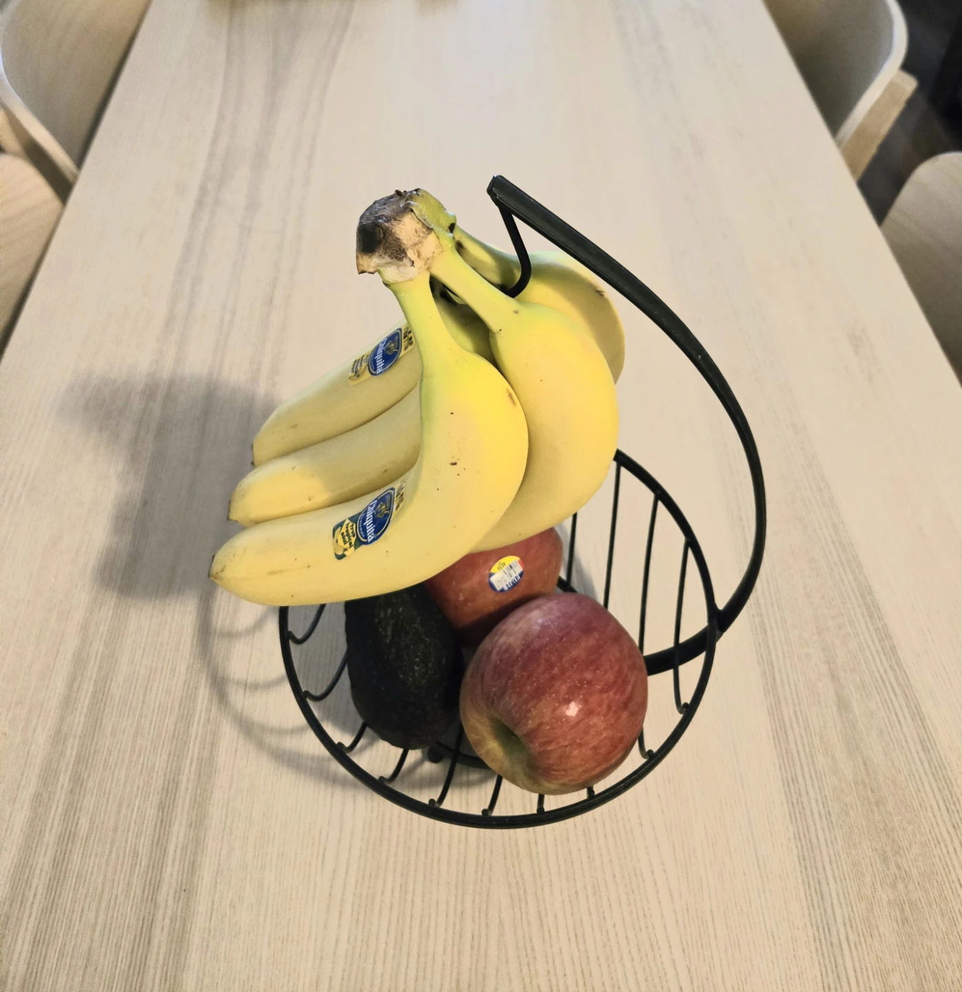 Metal Fruit Basket with Banana Hanger