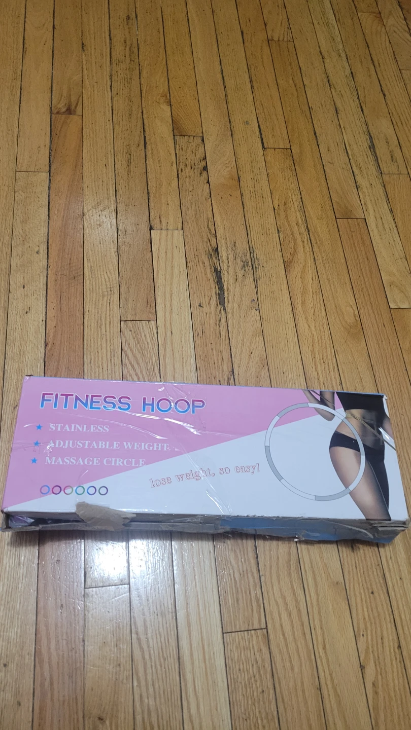 Fitness Hoop - Stainless, Adjustable Weight, Massage Circle