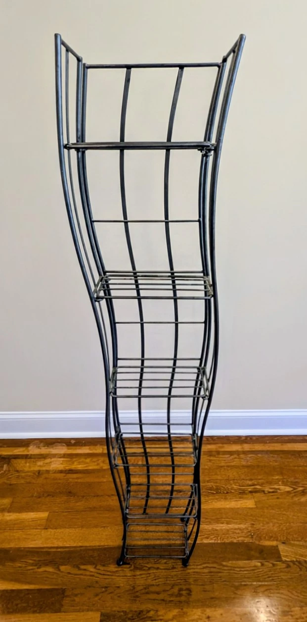 Tall Wavy Metal Display Shelf - photo 5