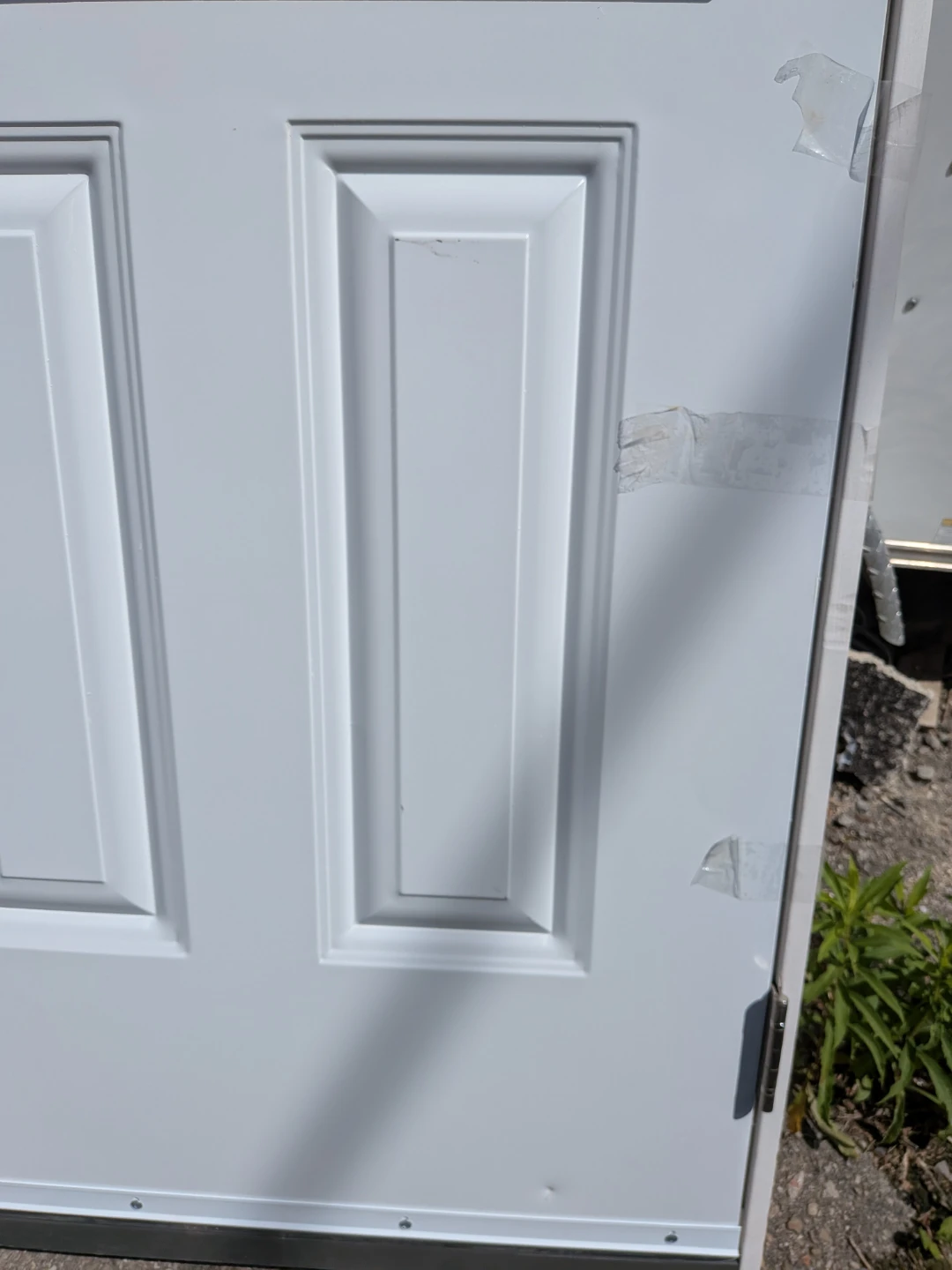 32x80 Steel white door w/glass lite L-swing - photo 4