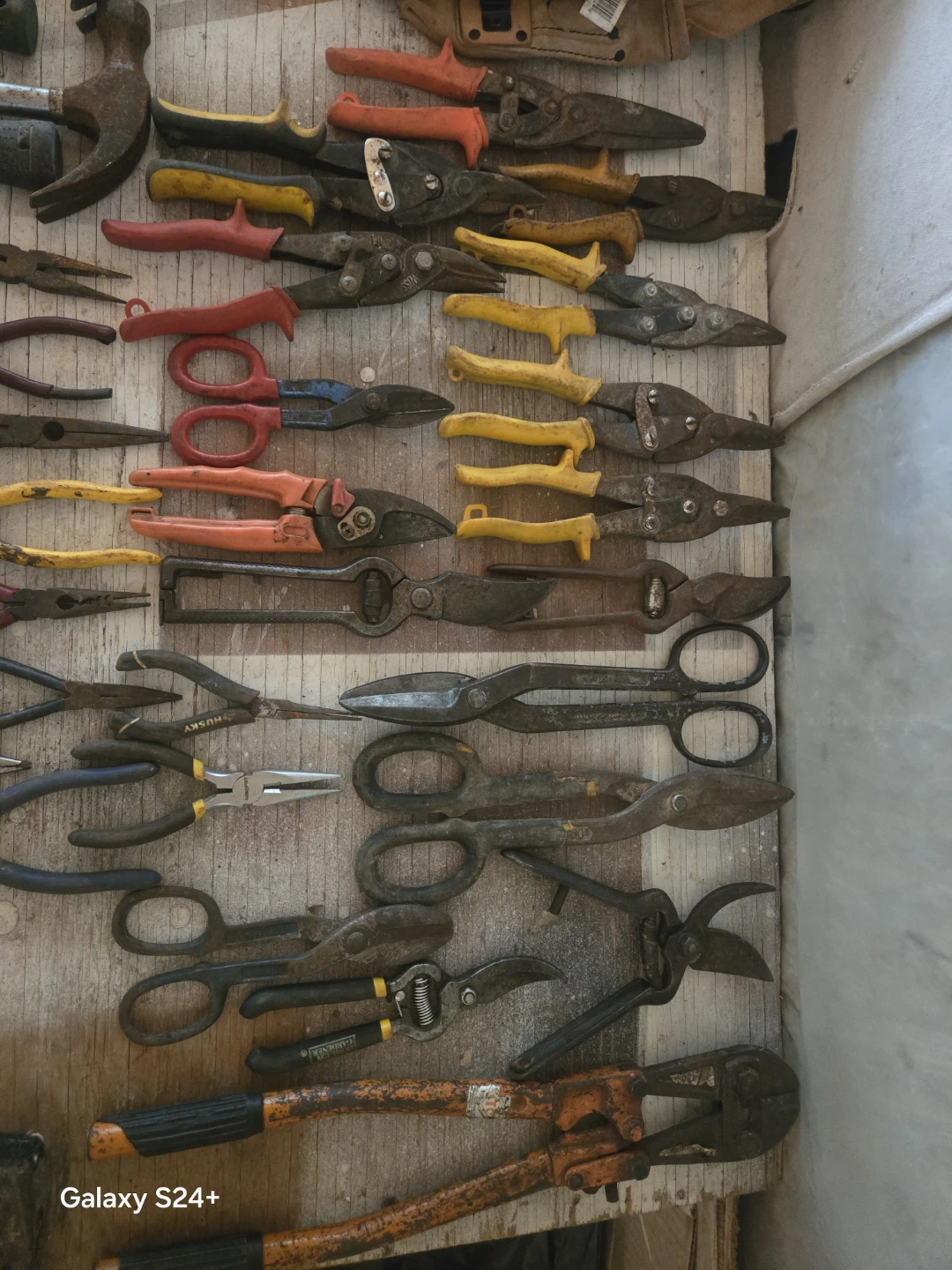 Assorted Pliers, Cutters, and Tools