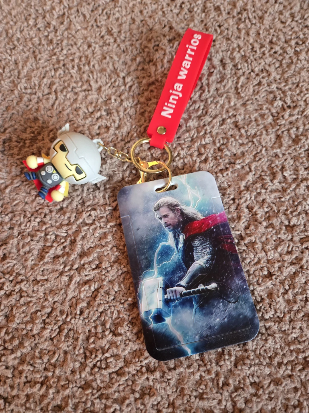 Thor Marvel ID Card Holder Keychain