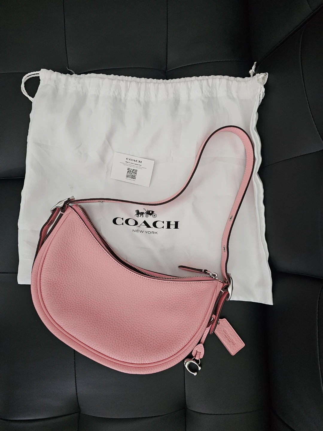 Authentic Coach Luna Pink Leather Bag