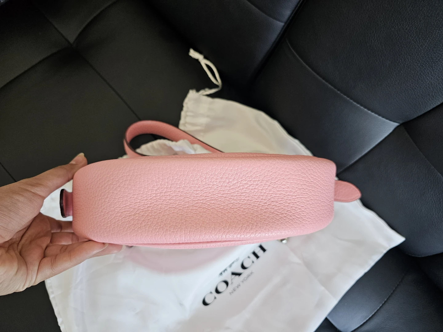 Authentic Coach Luna Pink Leather Bag - photo 3
