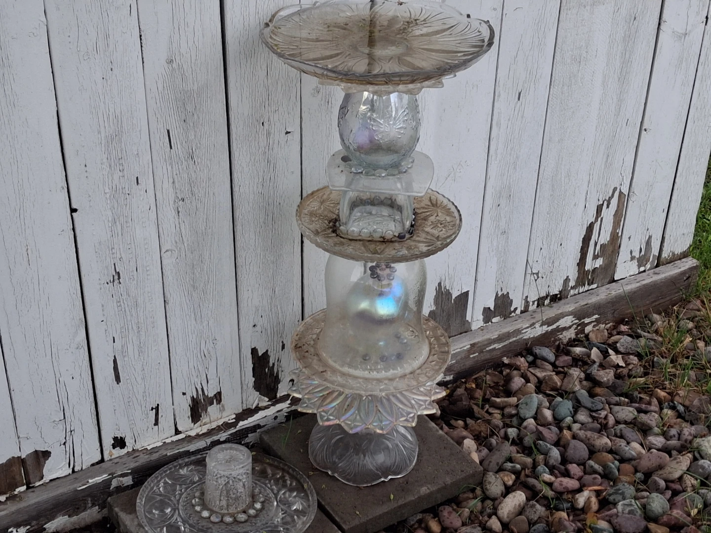 Upcycled Glass Garden Stake - photo 4