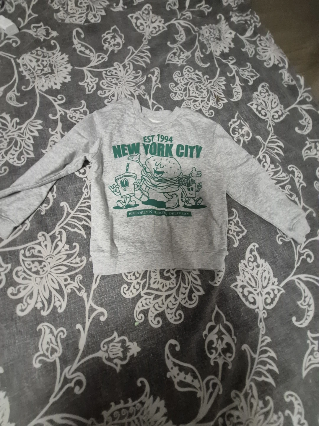 Grey New York City Graphic Sweatshirt