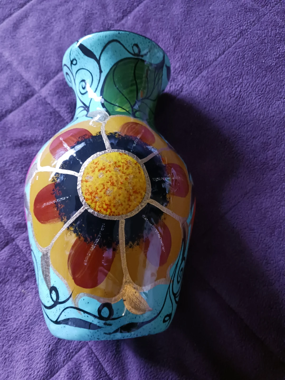 Hand-Painted Ceramic Vase - photo 2