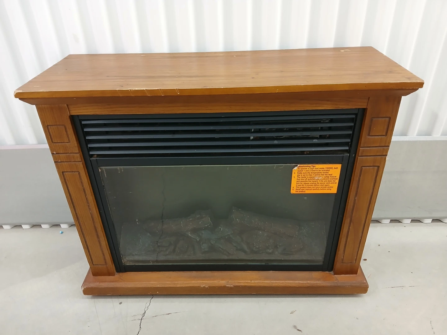Wooden Electric Fireplace heater - photo 2