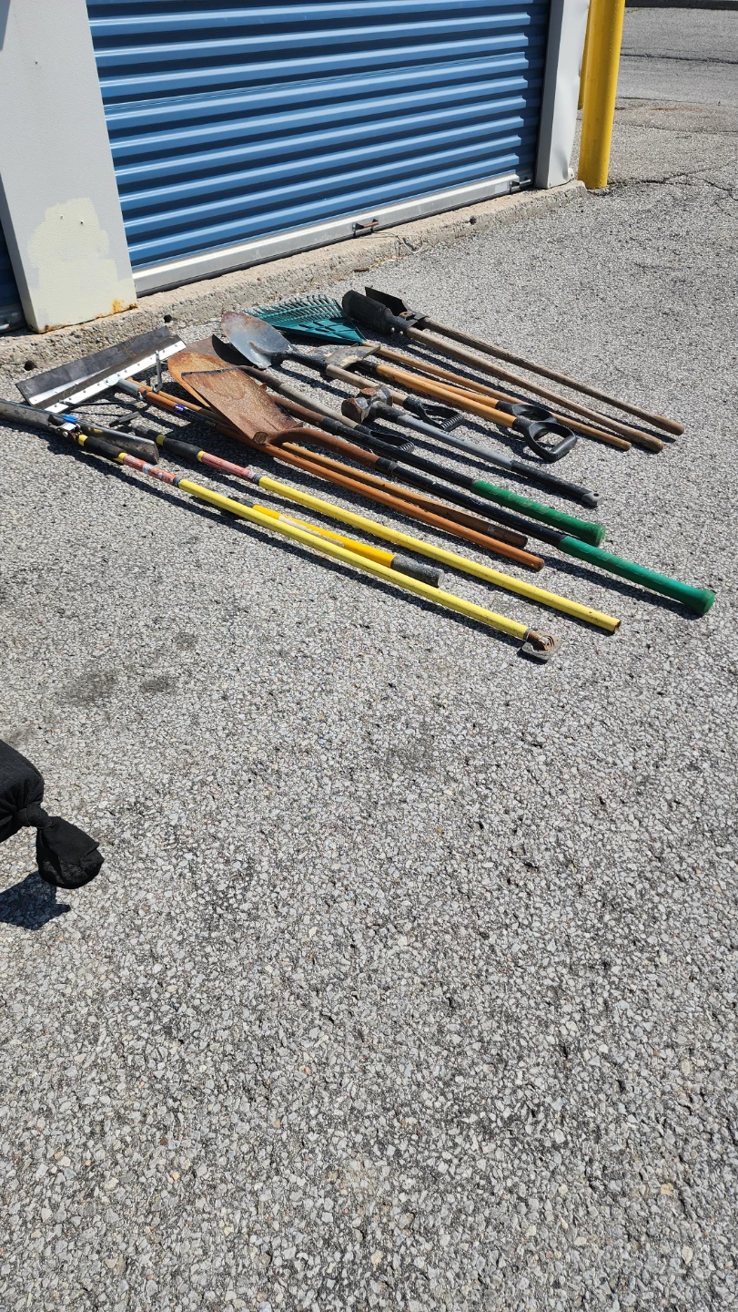 Assorted Garden Tools and Hammers