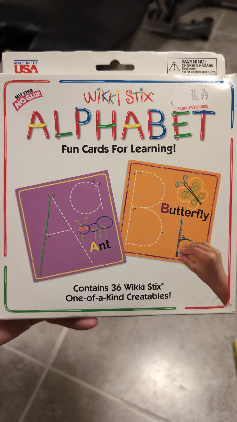 Wikki Stix Alphabet Fun Cards for Learning