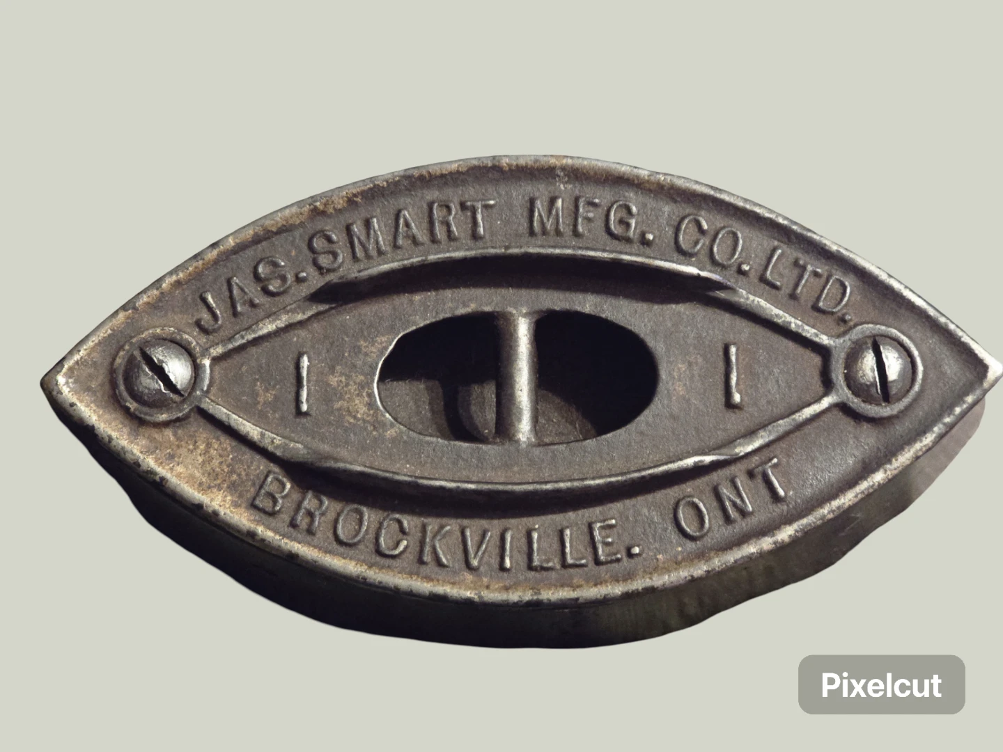 Antique Cast Iron Sad Iron - Jas. Smart Mfg. #1 & #3