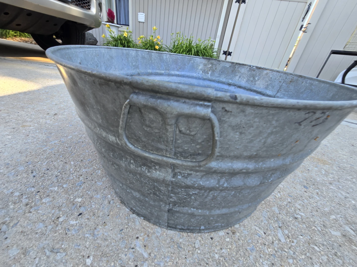 Galvanized Wash Tub No. 2 15 1/2 Gal - photo 3