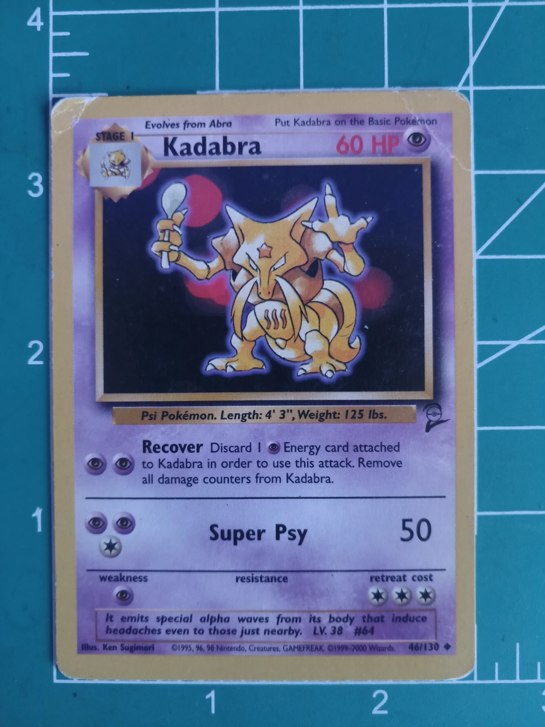 Pokemon Kadabra Trading Card 46/130