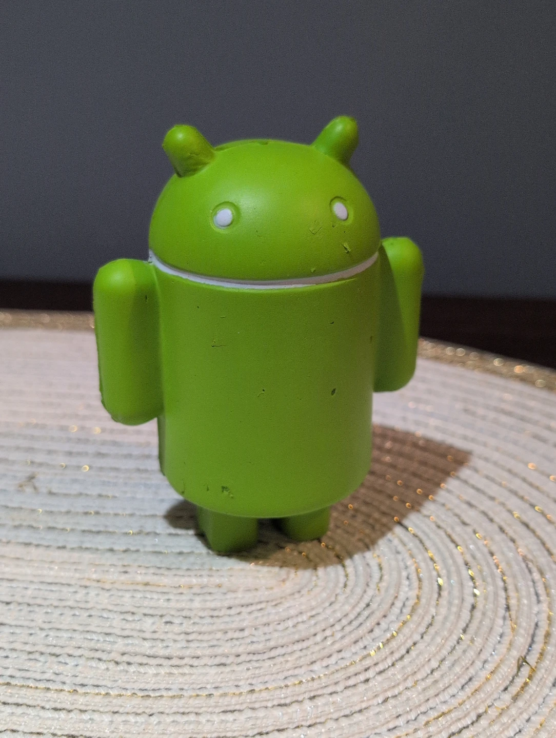 Green Android Robot Figurine