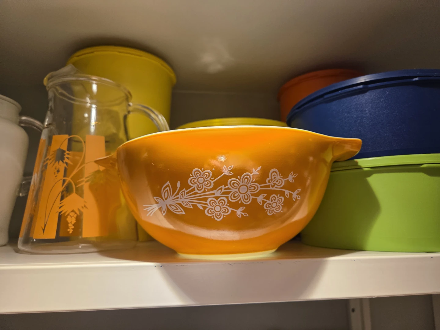 Pyrex Orange Mixing Bowl