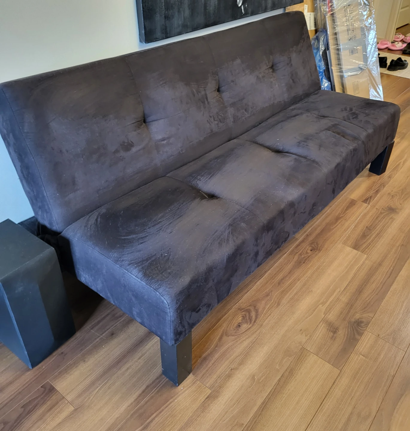 Dark Grey Futon Sofa