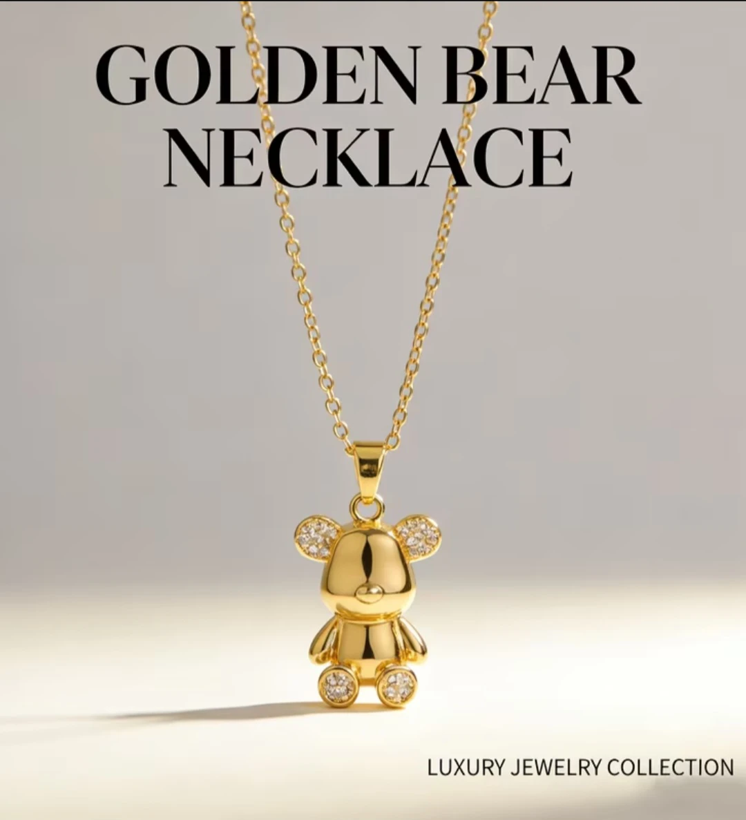 Golden Bear Necklace