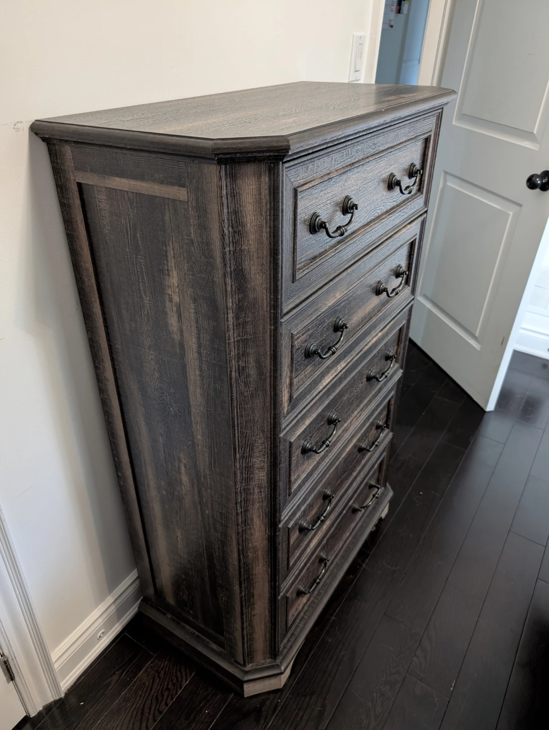 5-Drawer dark brown Dresser - photo 2