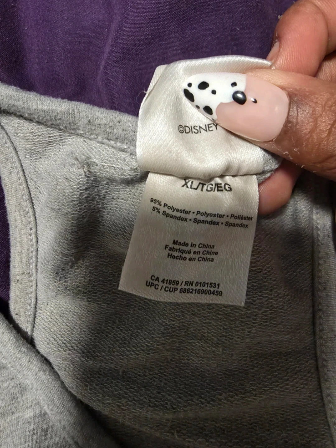 Disney Mickey Mouse Grey Sports Bra XL/TG - photo 2
