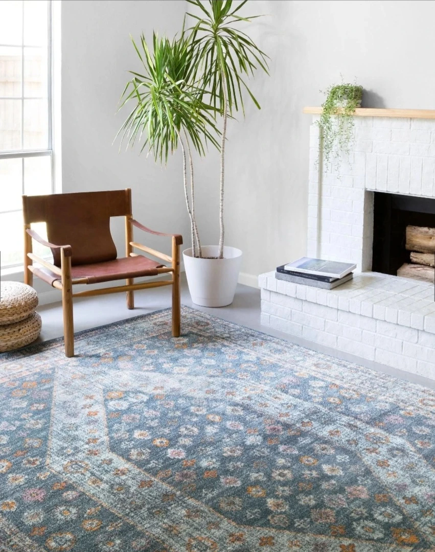 Blue Trurkish Area Rug