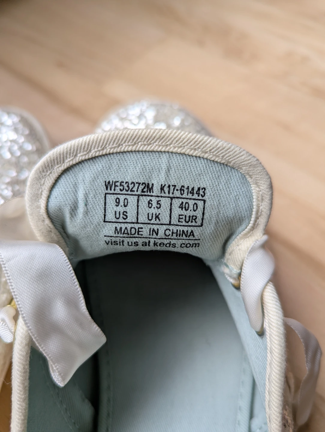 Kate Spade Keds Glitter Cream Shoes - photo 4