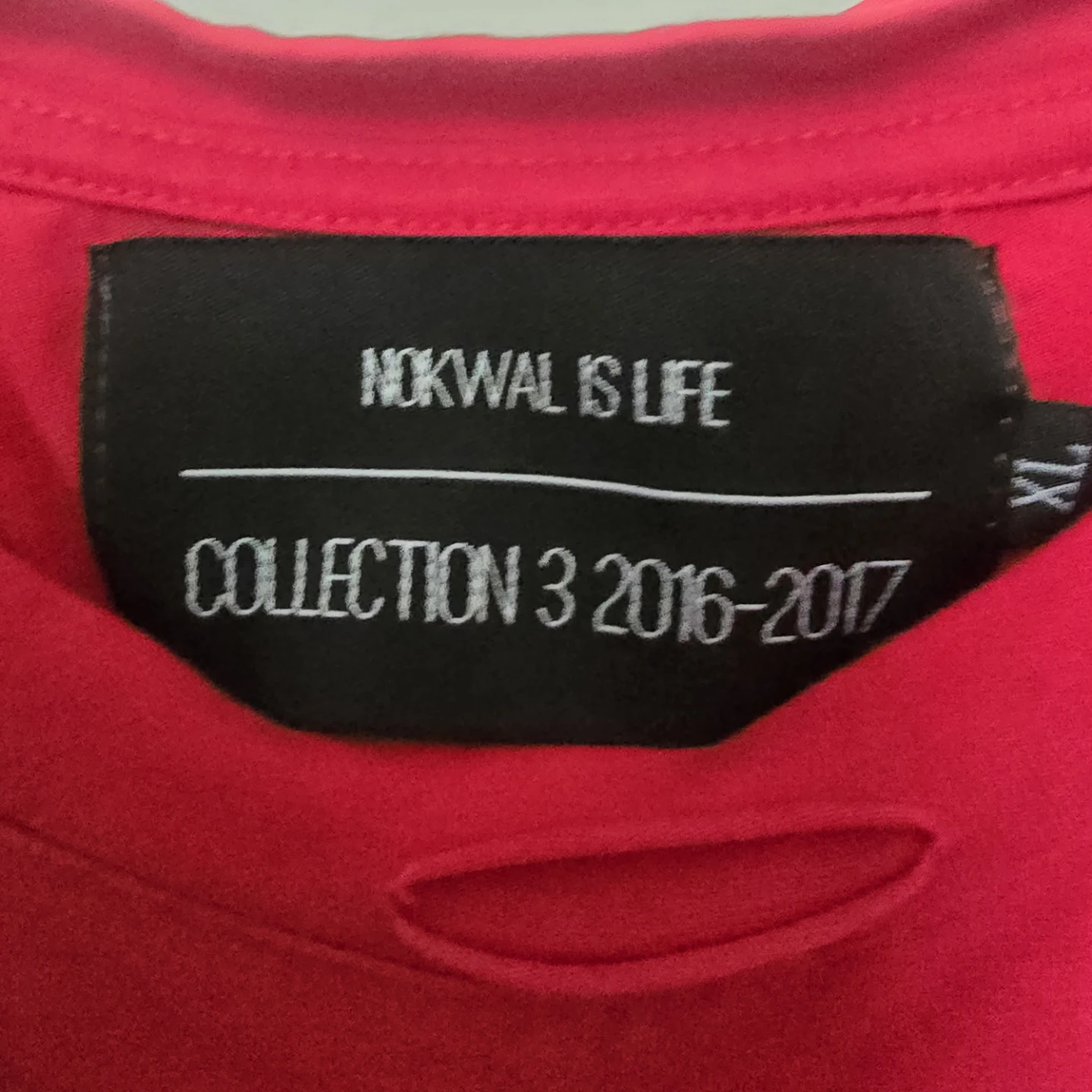 Nokwal Red Distressed T-Shirt XL - photo 3