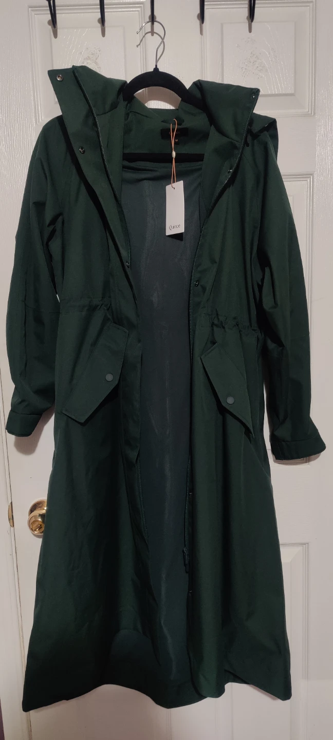 Quince Emerald Green Rain Coat
