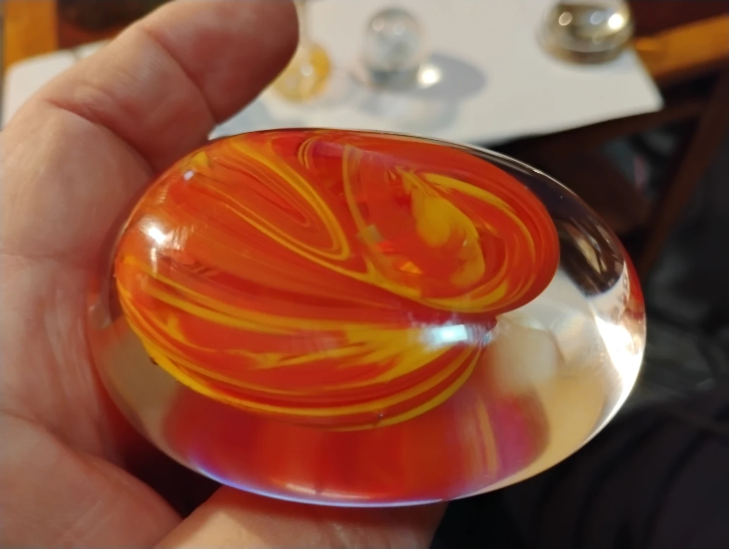 Kosta Sweden Glass Pear Paperweight - photo 5