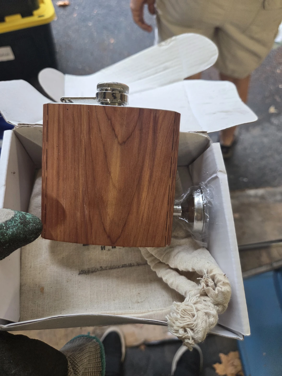 WUDNA Wood Flask