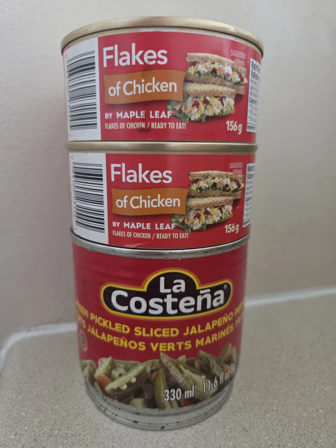 Maple Leaf Flakes of Chicken & La Costeña Jalapeños