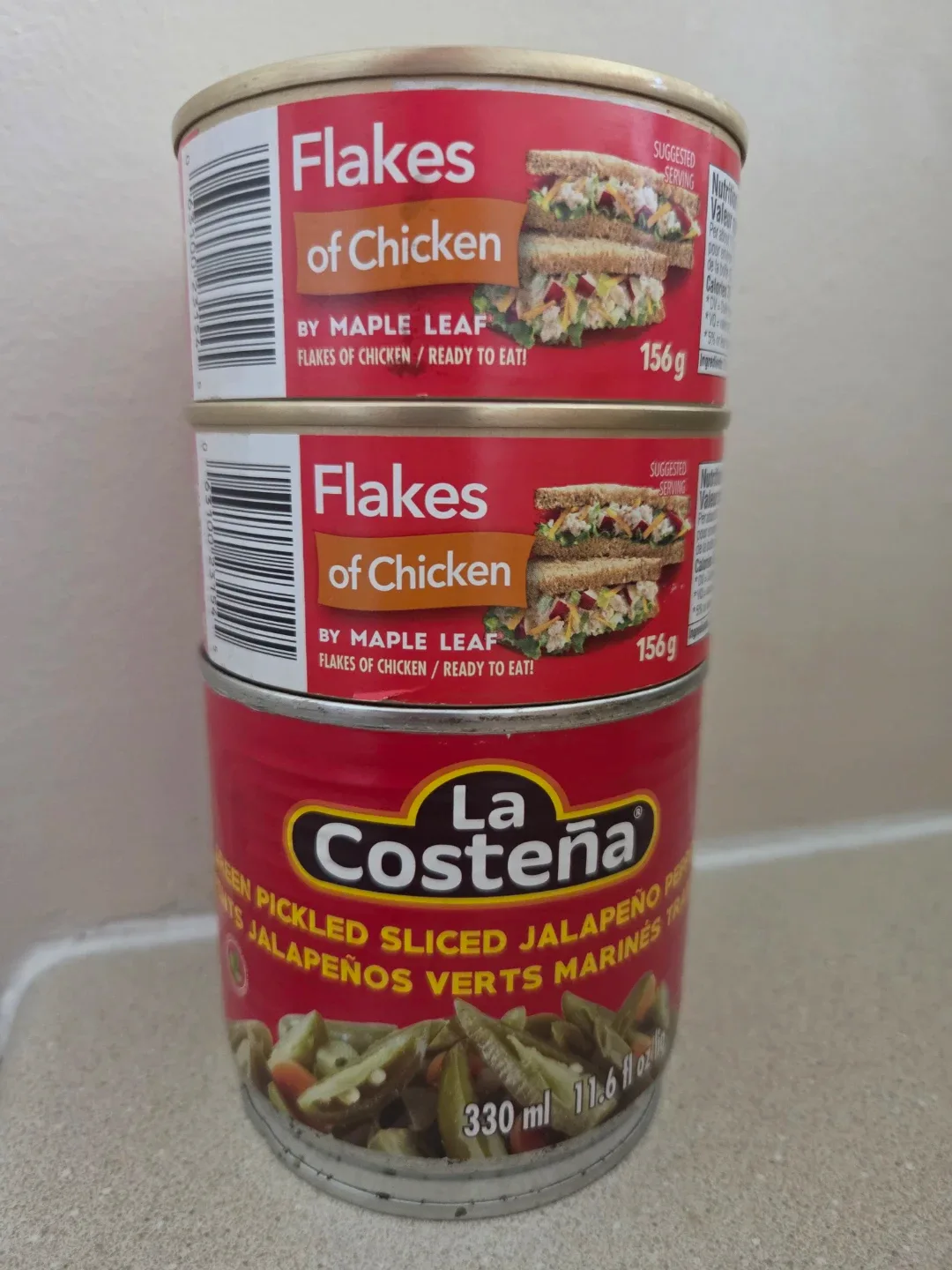 Maple Leaf Flakes of Chicken & La Costeña Jalapeños
