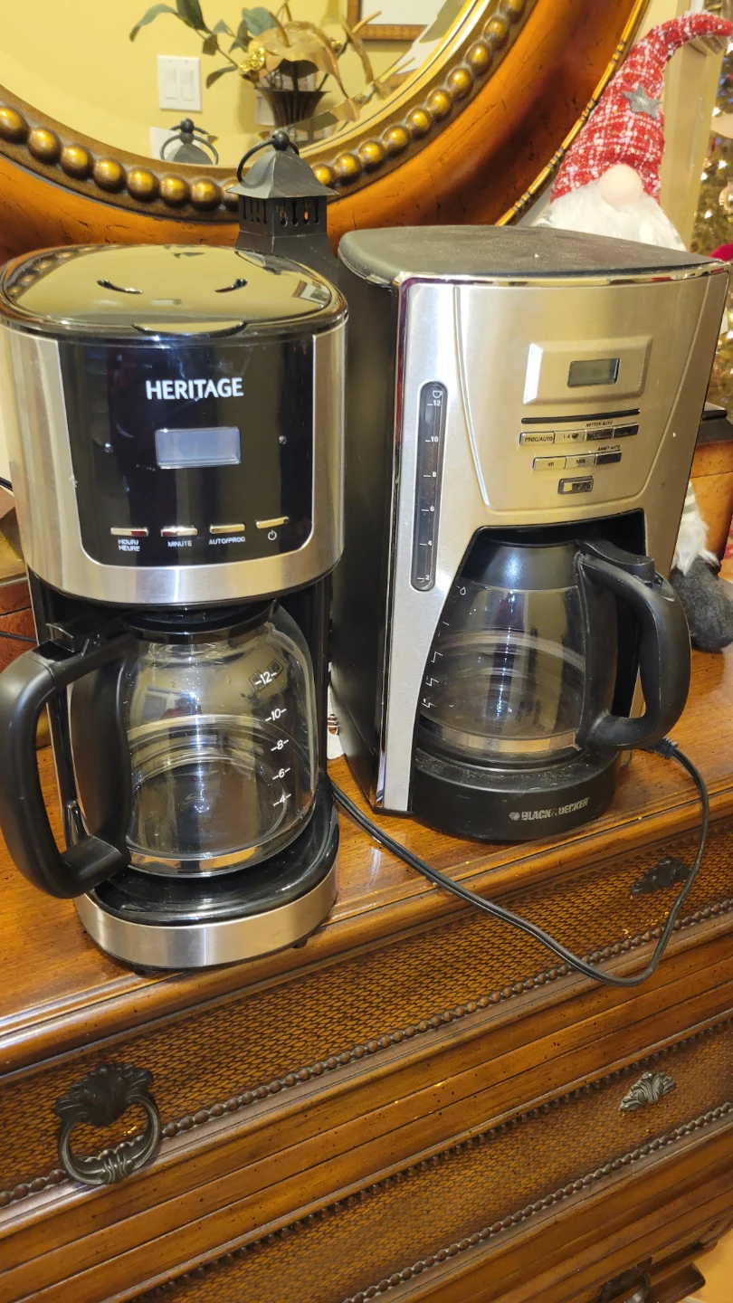 Heritage and Black+Decker Coffee Makers-$10each