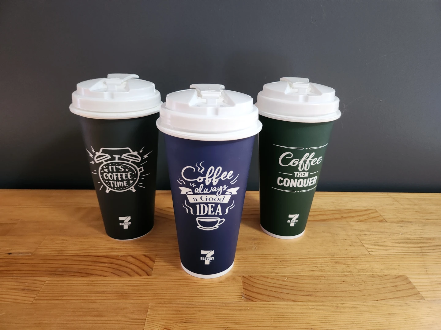 7-Eleven Reusable Coffee Travel Mugs Lids- (500ml)