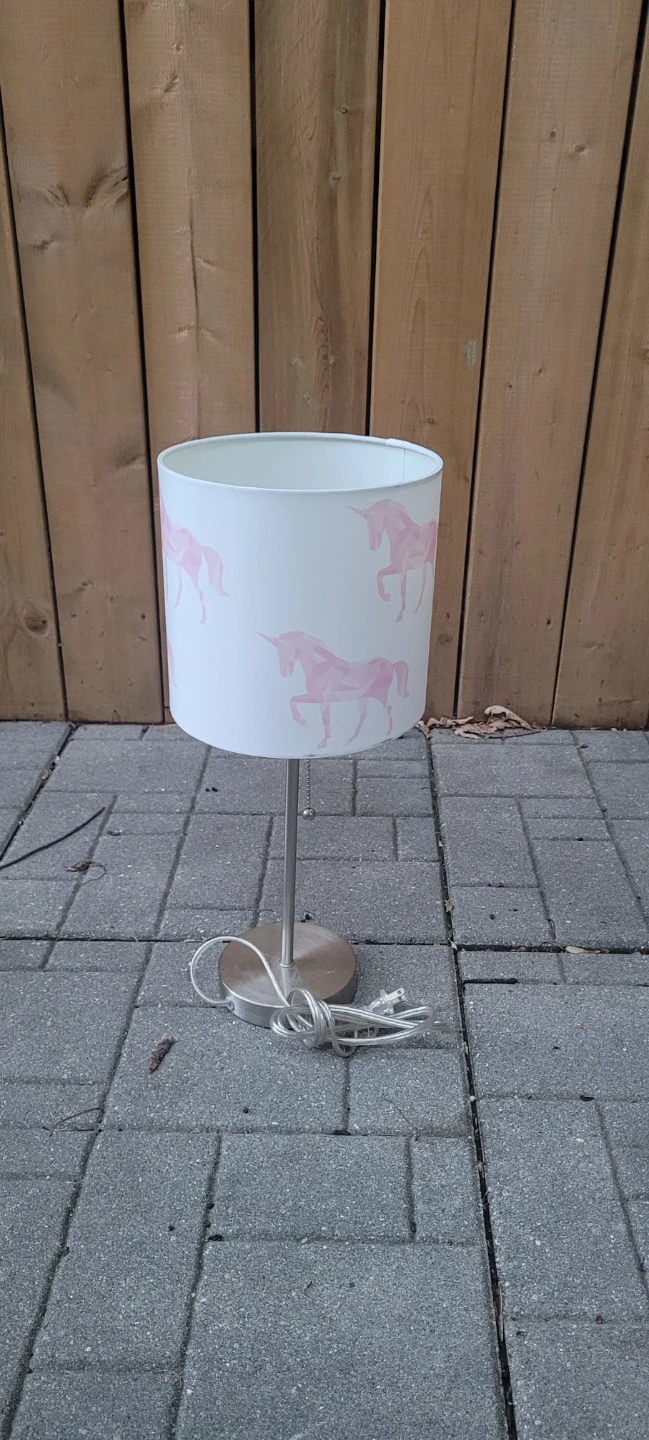 Unicorn Lampshade Table Lamp