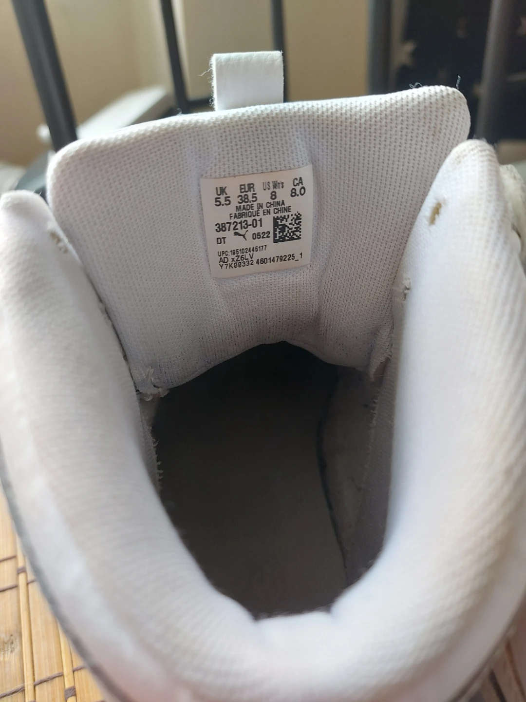 ⚽️ Puma White High-Top Sneakers Size 8 - photo 4