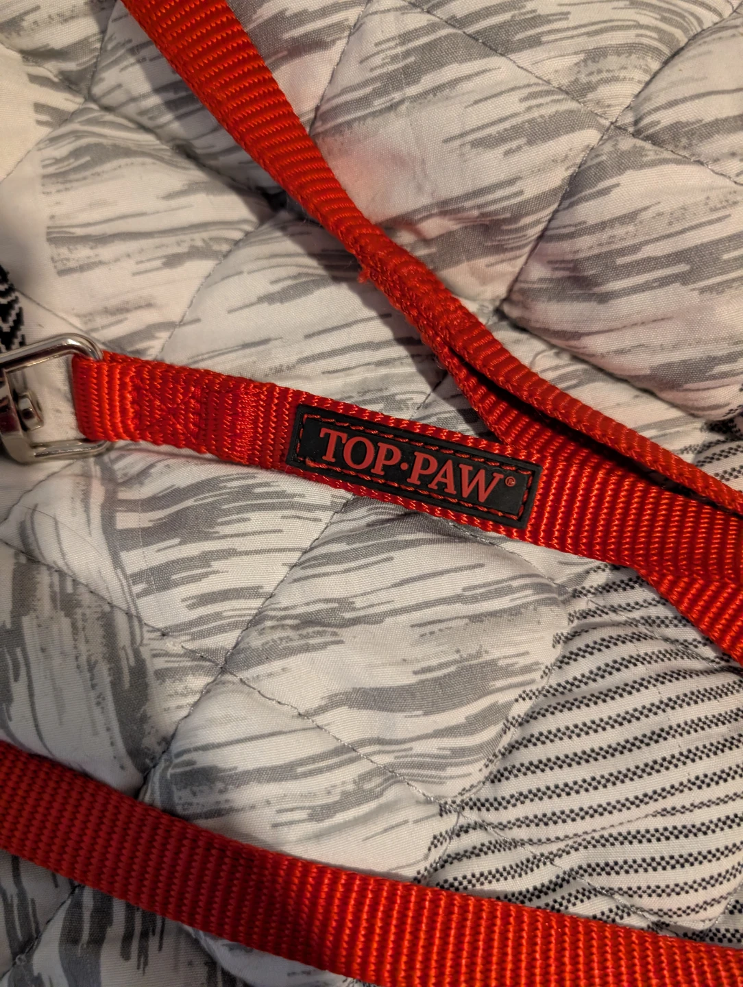 Red Top Paw Dog Leash - photo 2