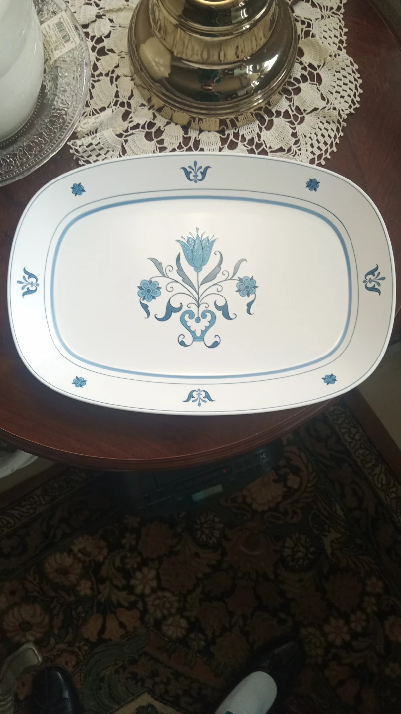 Noritake Progression Blue Haven Serving Platter