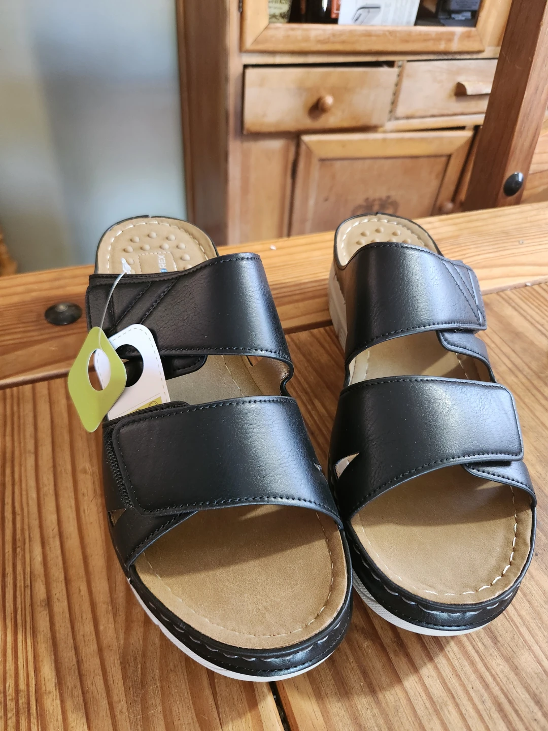 Ortho+rest Women's Arch Support Slides Black Size 10 - photo 2