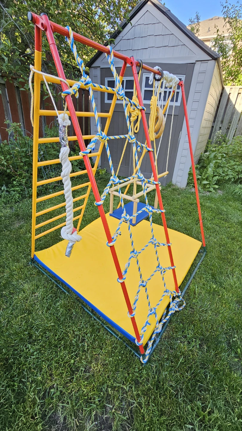 Indoor/Outdoor Kids Climbing Gym with Swing and Slide - photo 5
