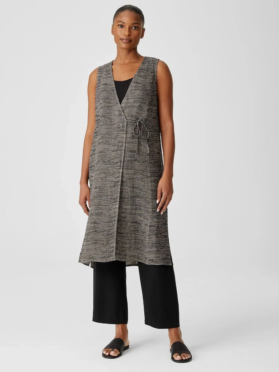 Eileen Fisher Sleeveless Long Vest Size L/G