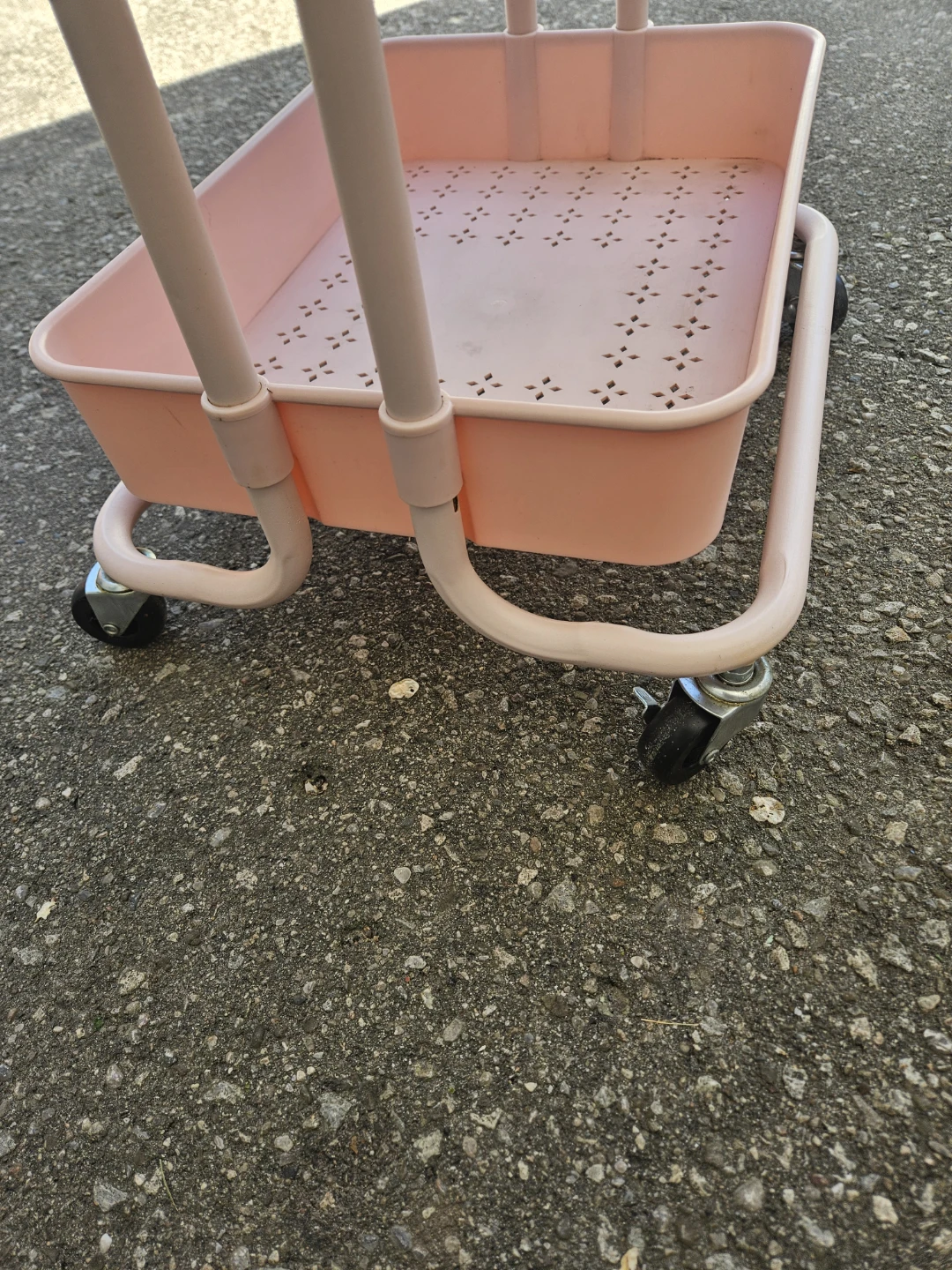 Pink 3-Tier Rolling Cart - photo 3