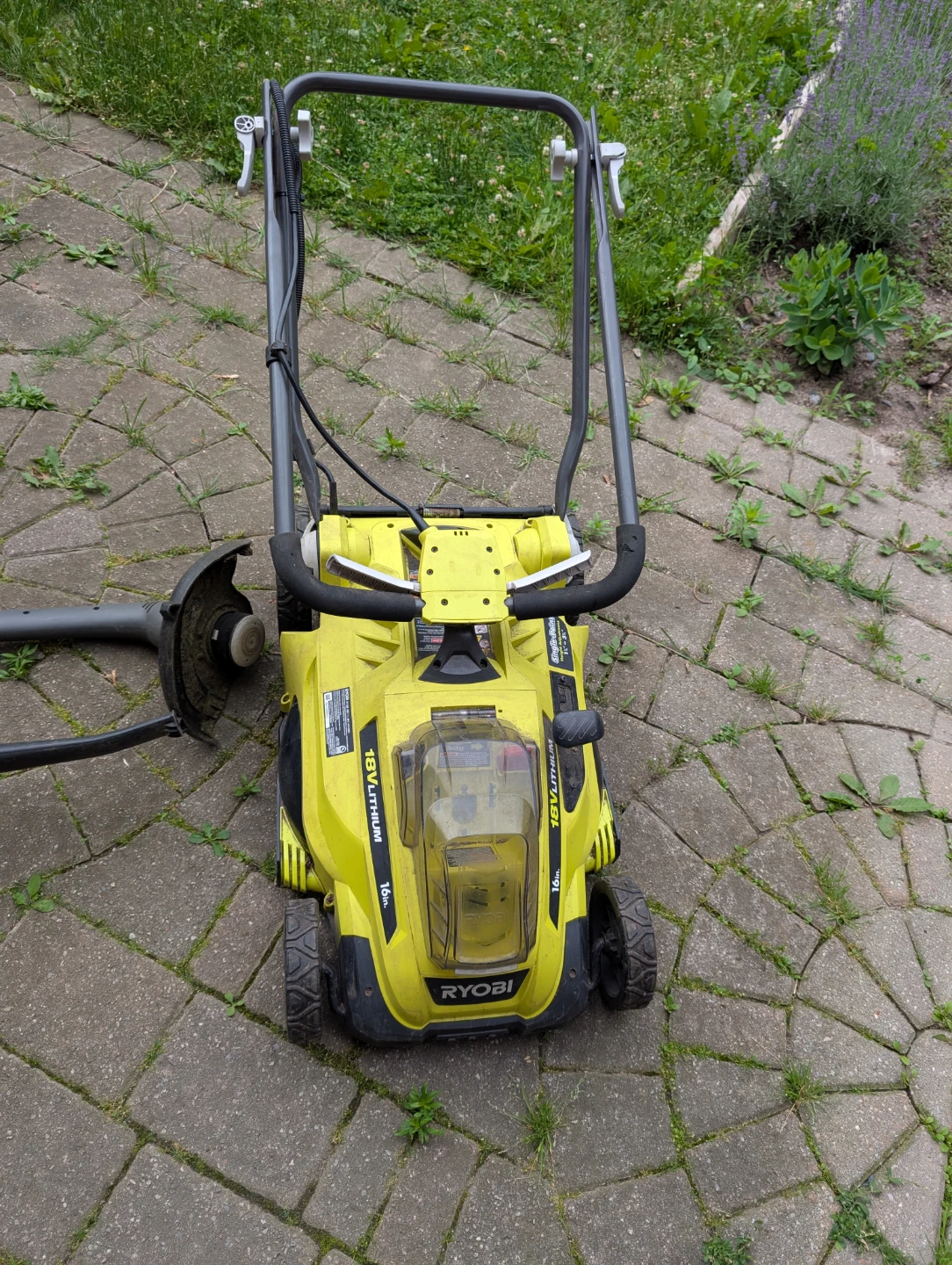 Ryobi 18V Lithium Lawn Mower No Battery & Charger - photo 2