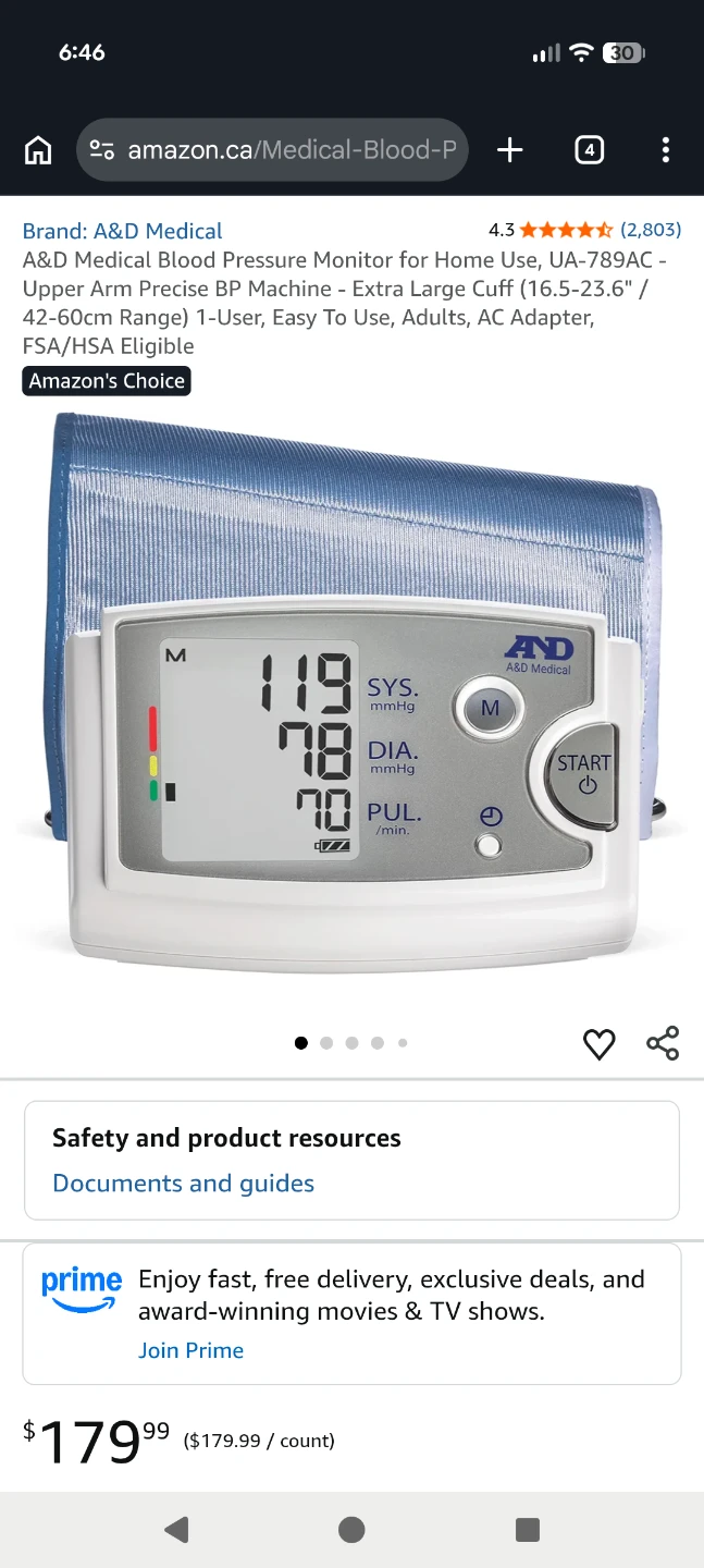 Blood Pressure Monitor Brand new. Retails for 180