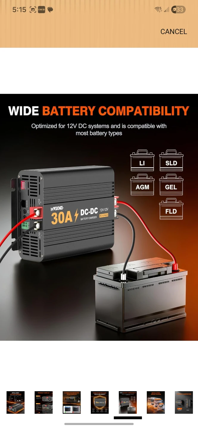 30A DC-DC Battery Charger for RVs, Marine, Boats - photo 4