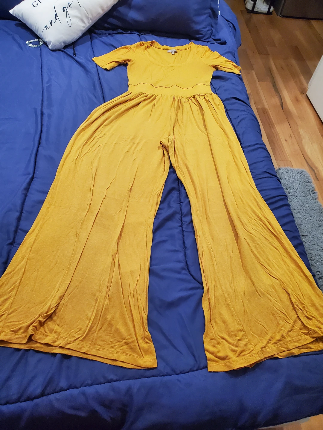 Mustard Yellow Wide Leg Jumpsuit