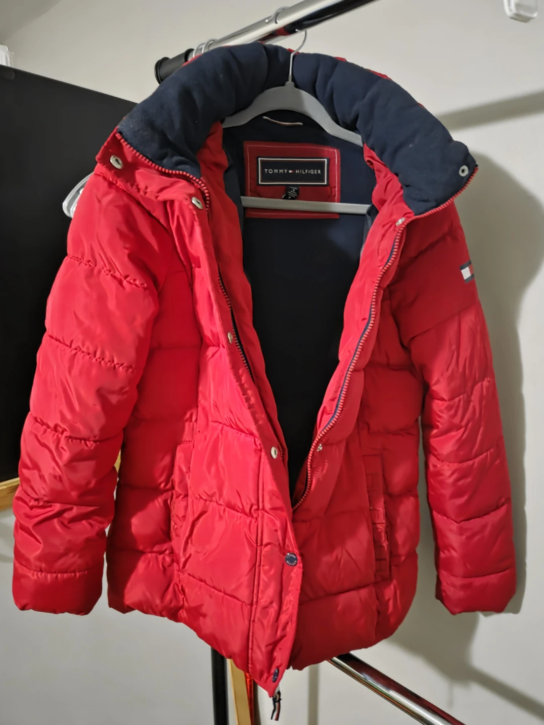 Tommy Hilfiger Puffer Jacket - Red - Size S