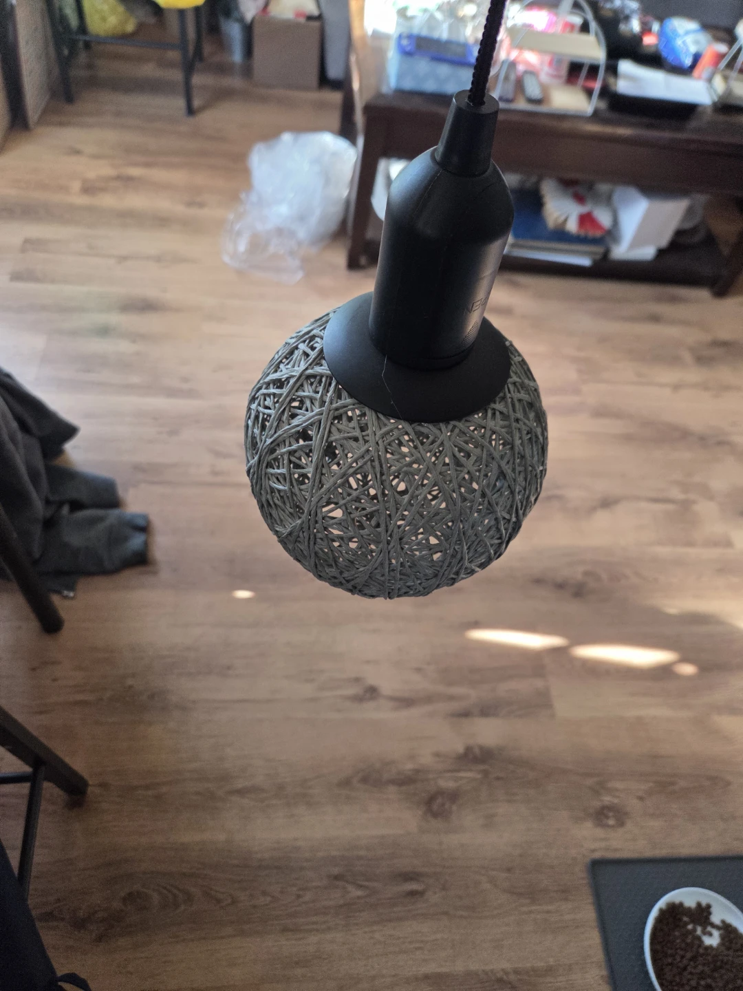 Woven Ball Pendant Light Fixture