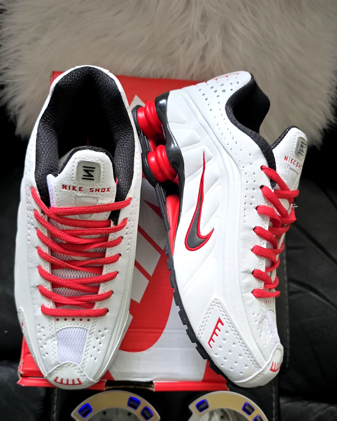 Brand new Nike Shox White Red for sale - photo 5
