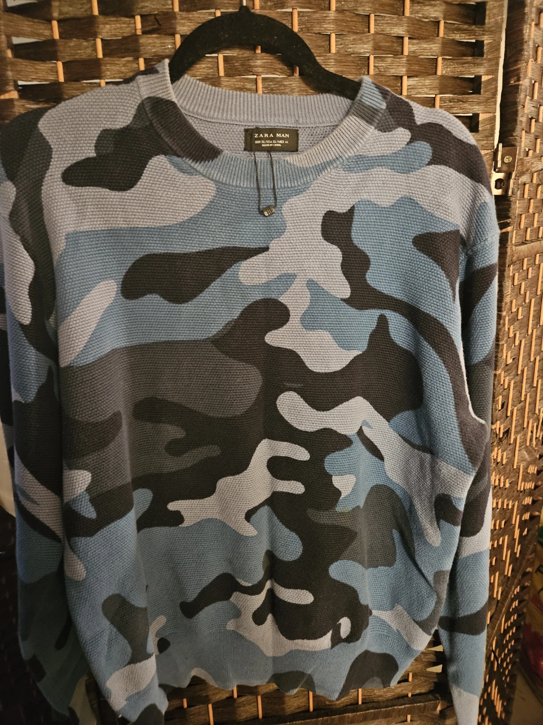 Zara Man Camouflage Knit Sweater XL - photo 2