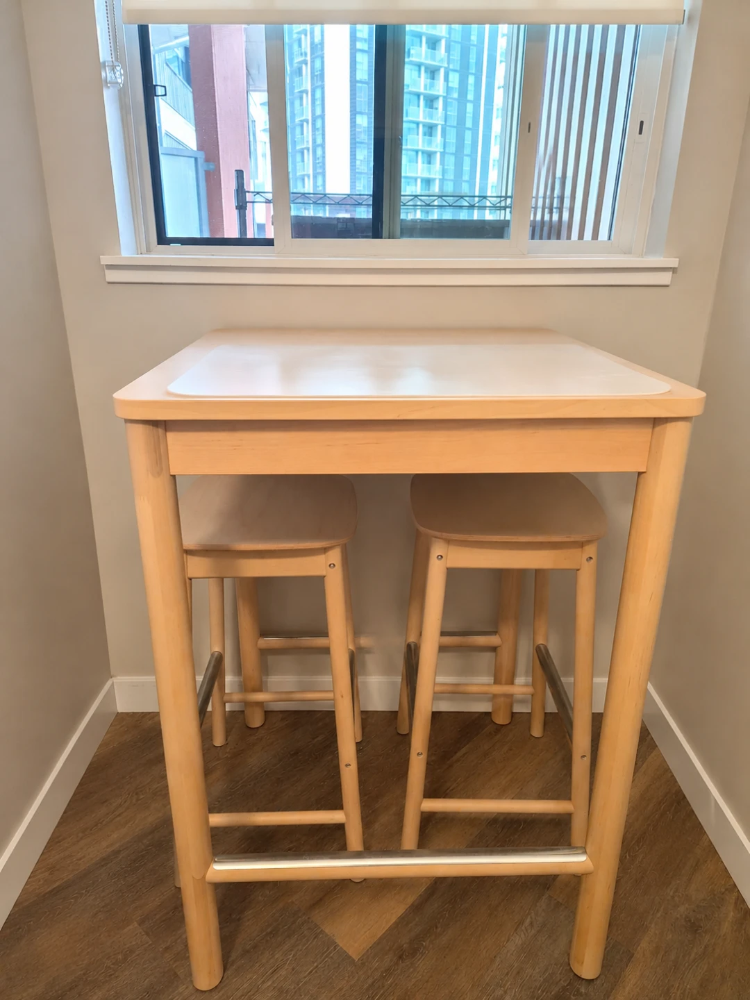 IKEA Rönninge Bar Table and 2 Stools Set